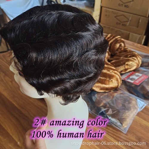 brazilian hair wig short curly pixie cut short full lace wig for black women short blonde wig